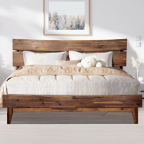 Platform bed deals frame king